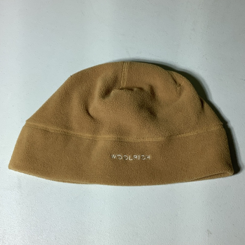 Woolrich mustard arctic fleece beanie